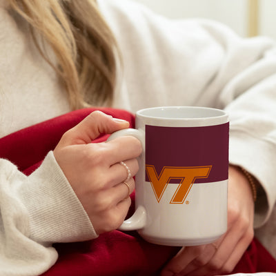 Virginia Tech 15oz Colorblock Sublimated Mug