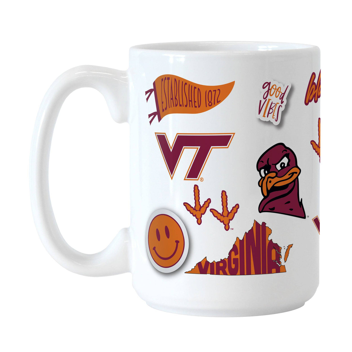 Virginia Tech 15oz Native Sublimated Mug