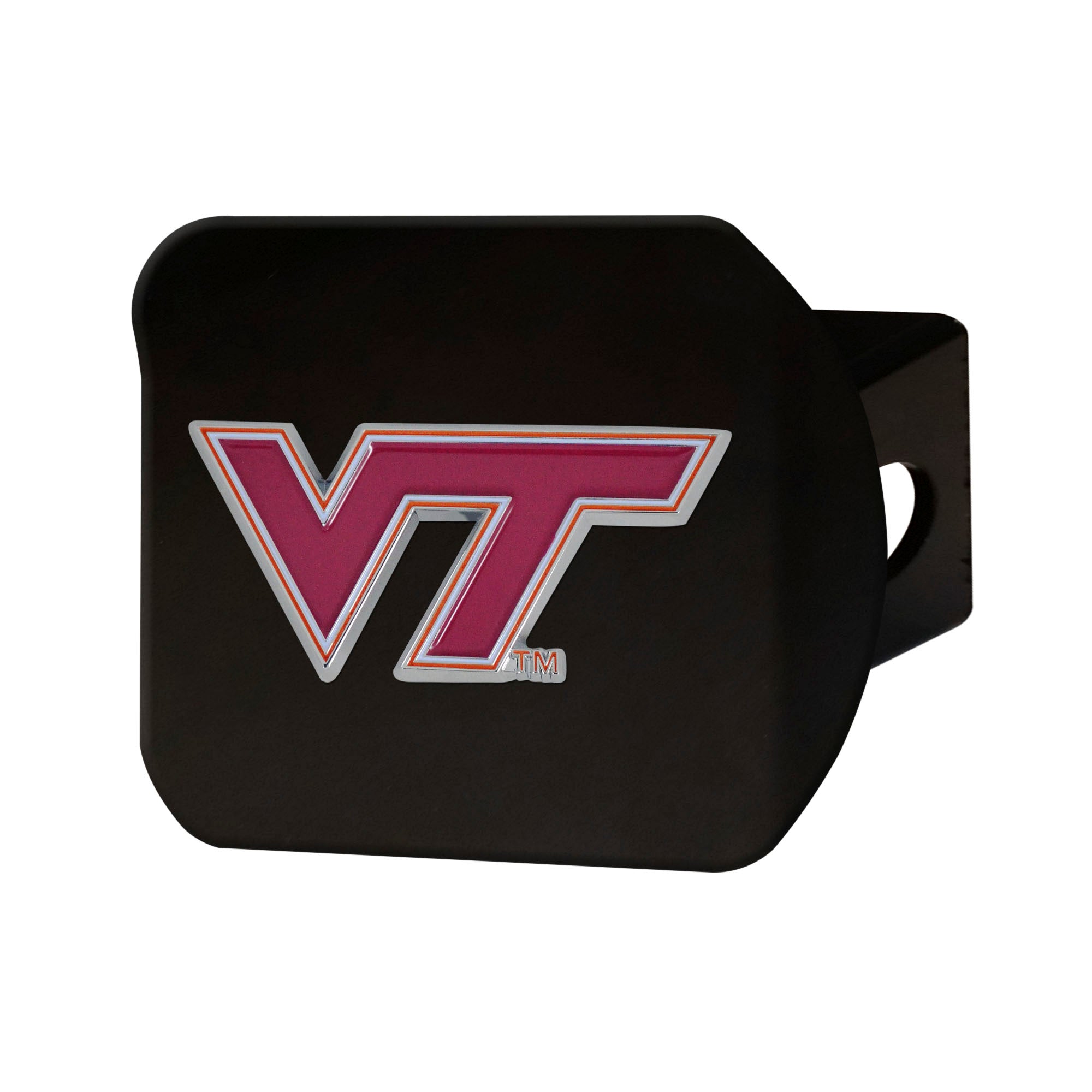Virginia Tech Color on Black Hitch Cover | Logo Brands
