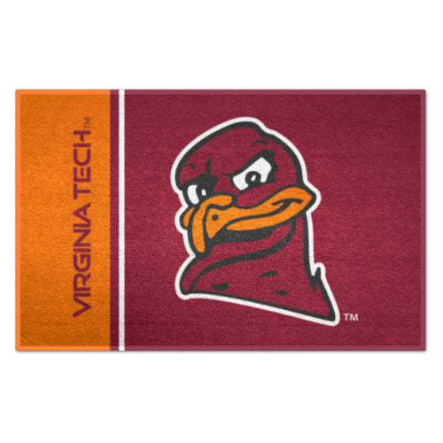 Virginia Tech starter mat featuring team logo and colors, ideal for displaying team spirit in a dorm or game room.