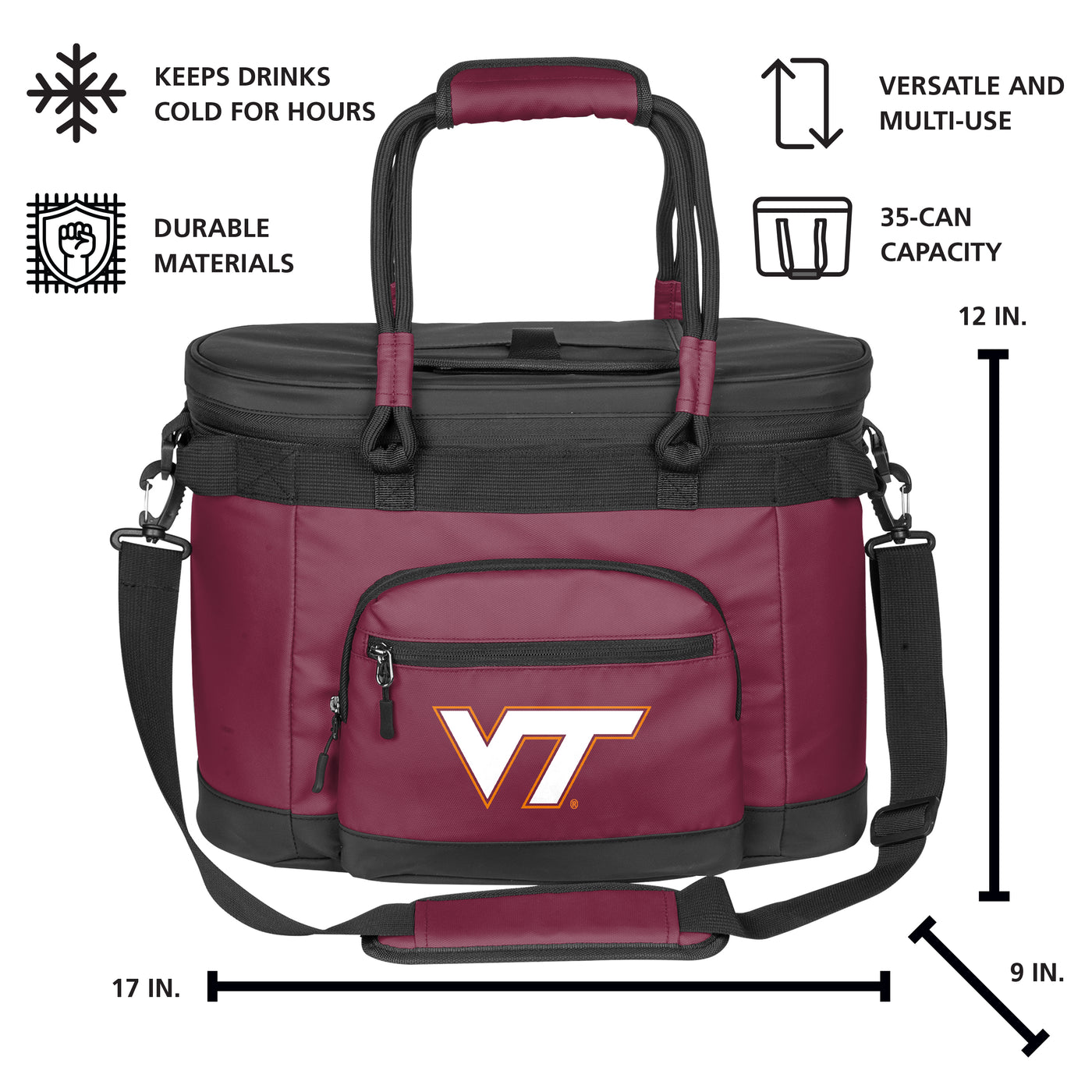 Virginia Tech 35 Can Flex Cooler