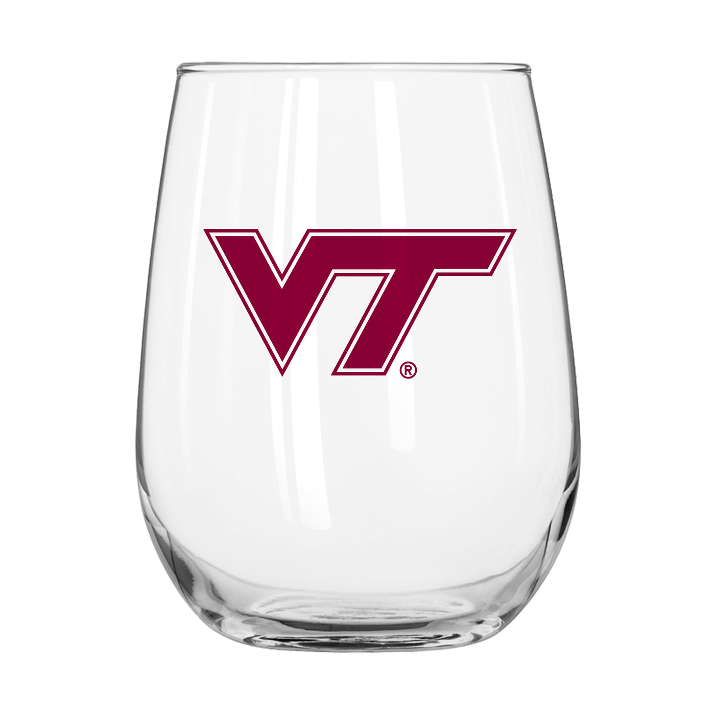 Virginia Tech 16oz Gameday Curved Beverage Glass