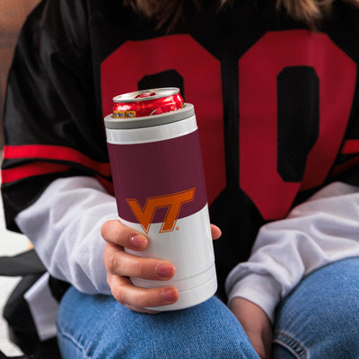Virginia Tech 12oz Colorblock Slim Can Coolie