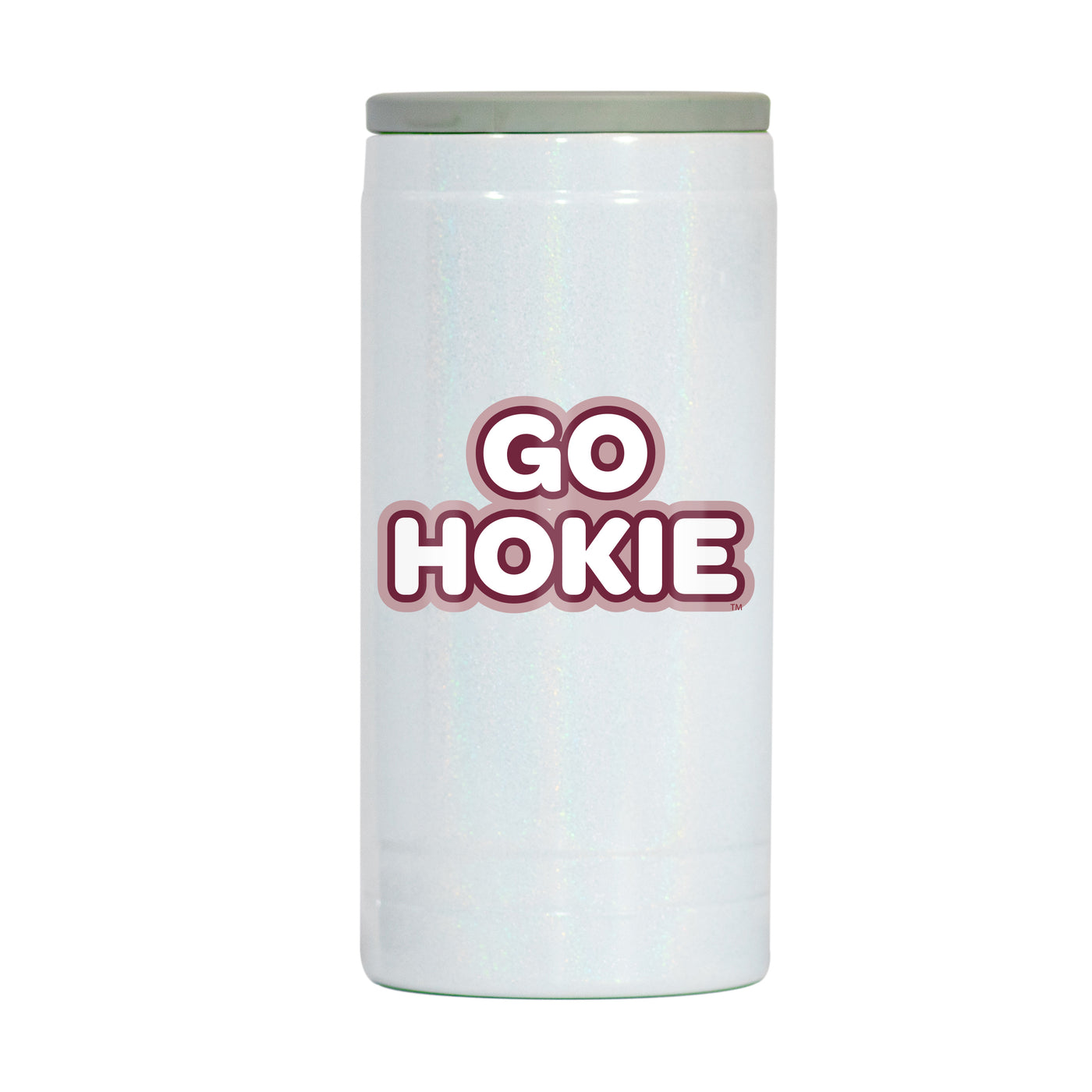 Virginia Tech 12oz Bubble Iridescent Slim Coolie - Logo Brands
