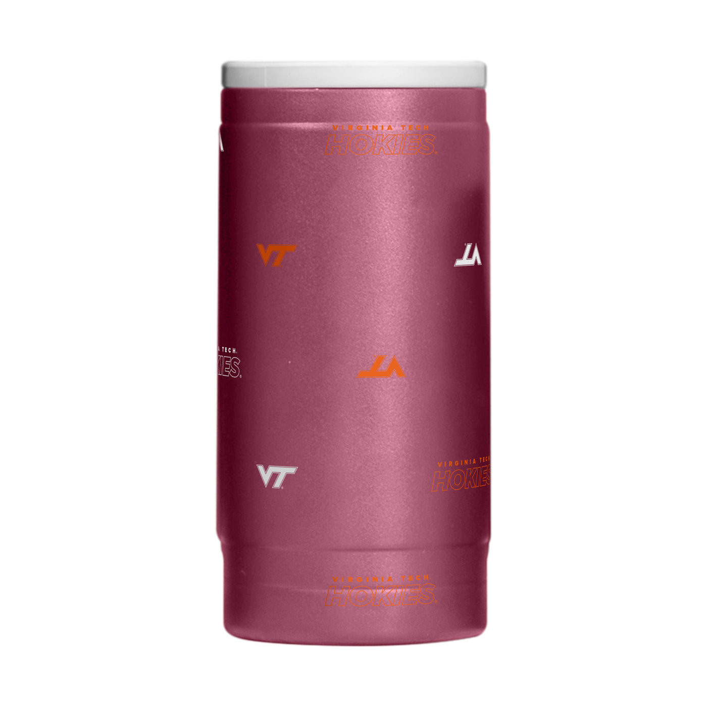 Virginia Tech 12oz Step And Repeat Powdercoat SlimCan Coolie