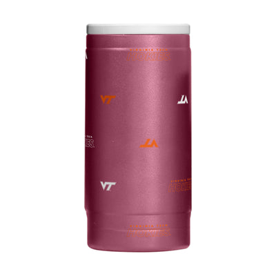 Virginia Tech 12oz Step And Repeat Powdercoat SlimCan Coolie