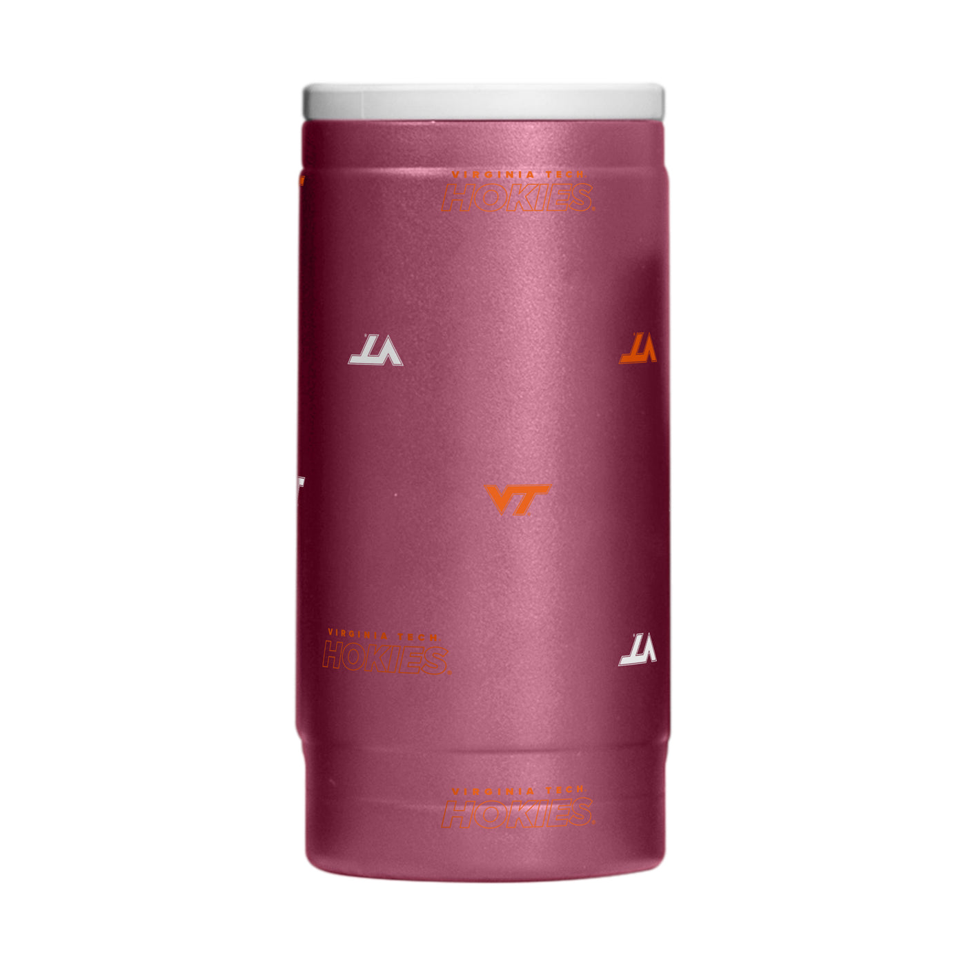 Virginia Tech 12oz Step And Repeat Powdercoat SlimCan Coolie
