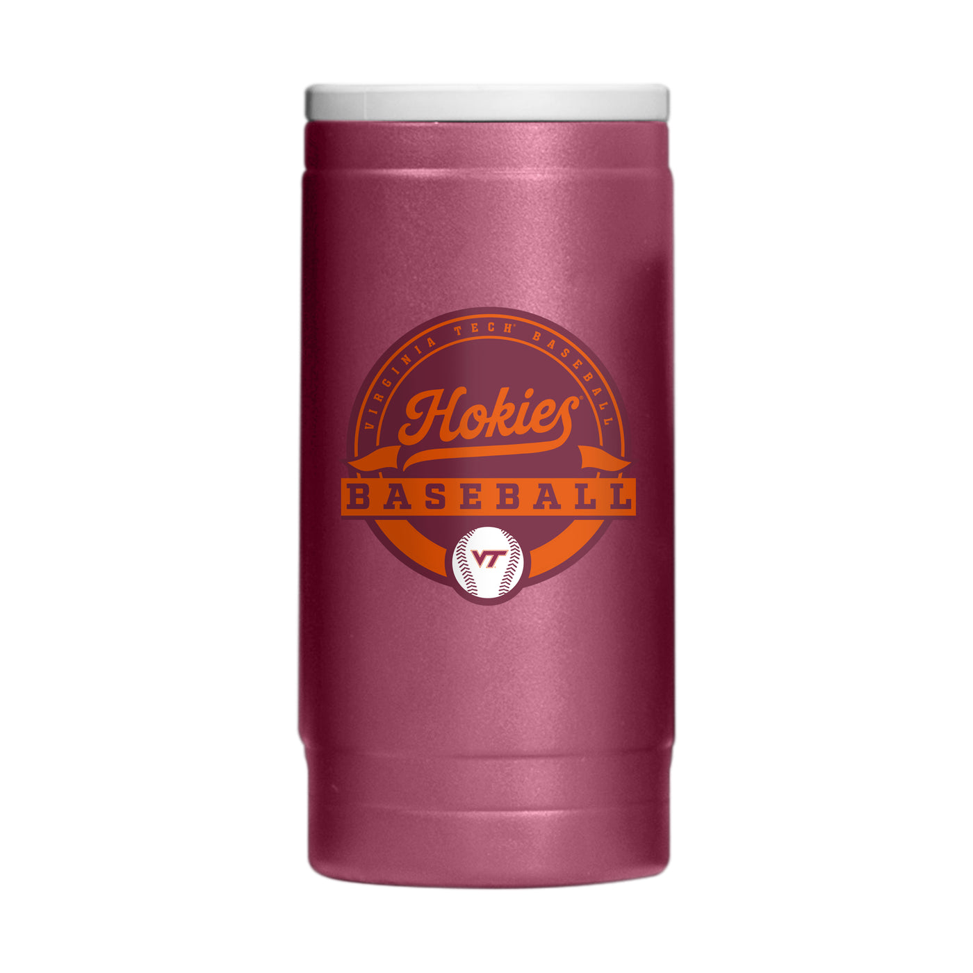 Virginia Tech Baseball 12oz Powdercoat SlimCan Coolie