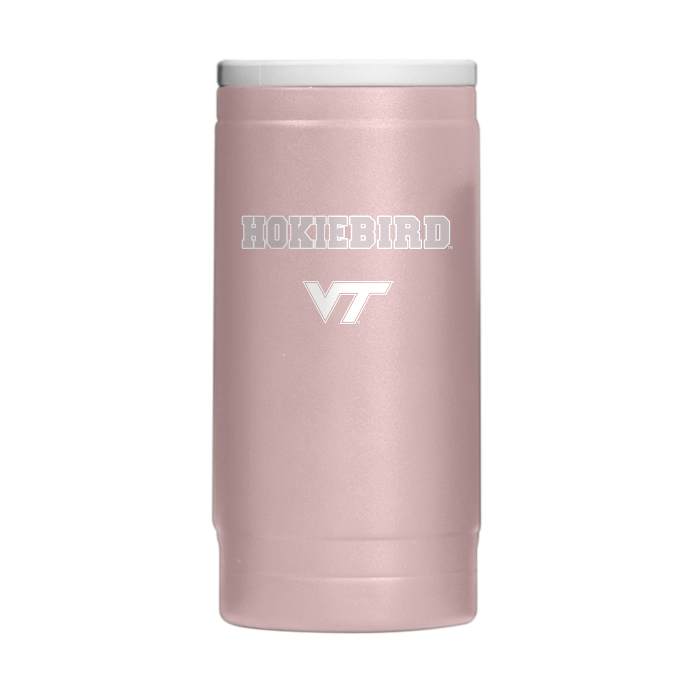 Virginia Tech  Stencil Powder Coat Slim Can Coolie