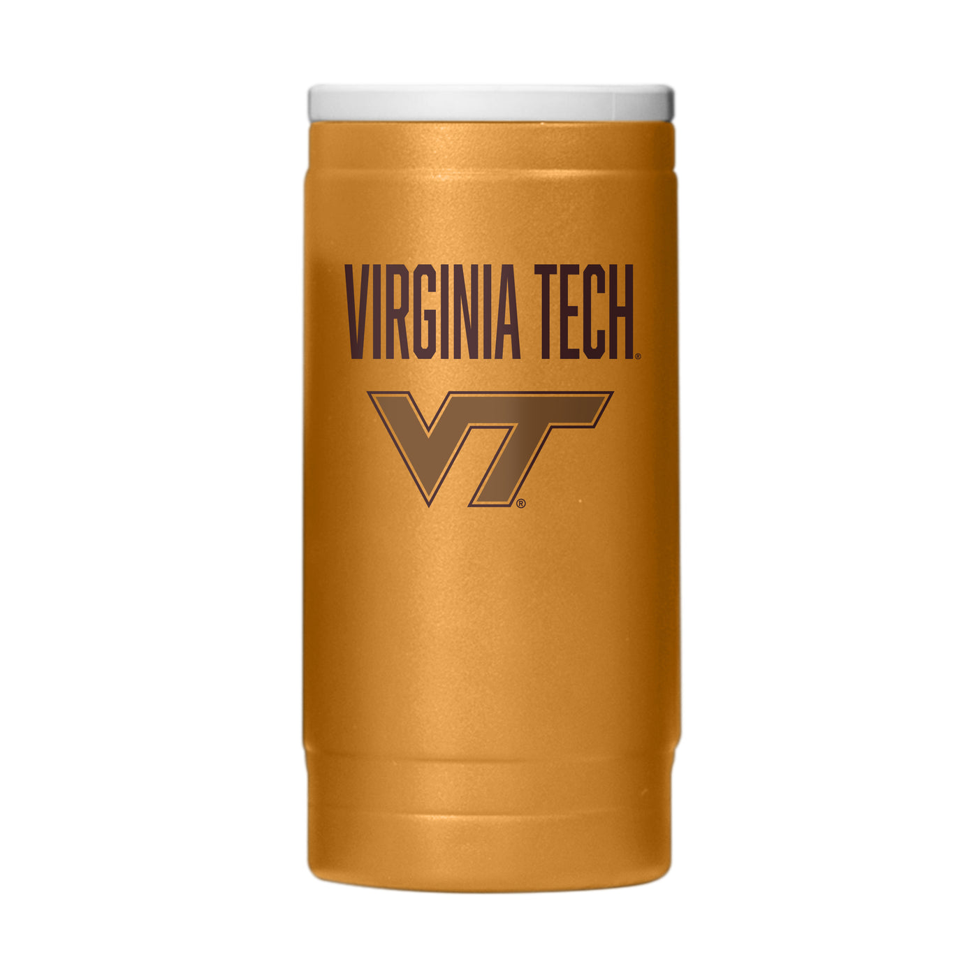 Virginia Tech  Huddle Powder Coat Slim Can Coolie