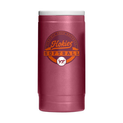 Virginia Tech Softball 12oz Powdercoat SlimCan Coolie