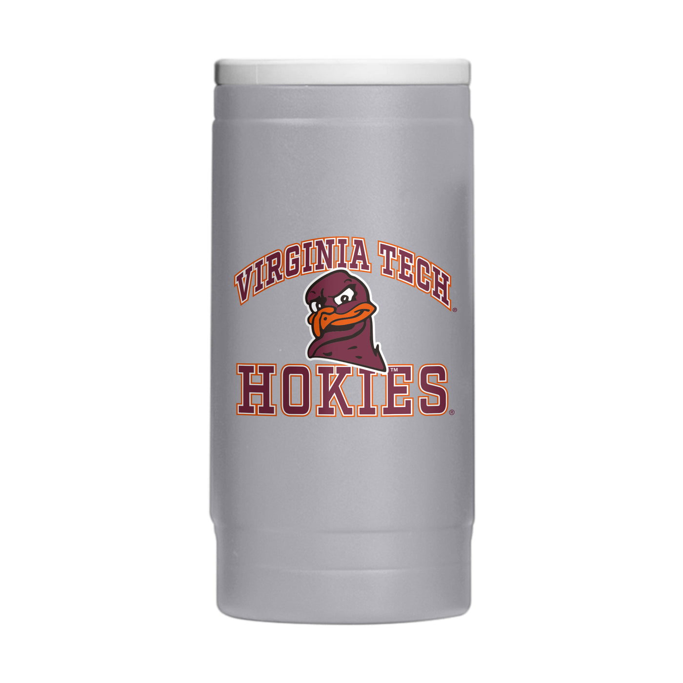 Virginia Tech 12oz Athletic Powder Coat Slim Can Coolie