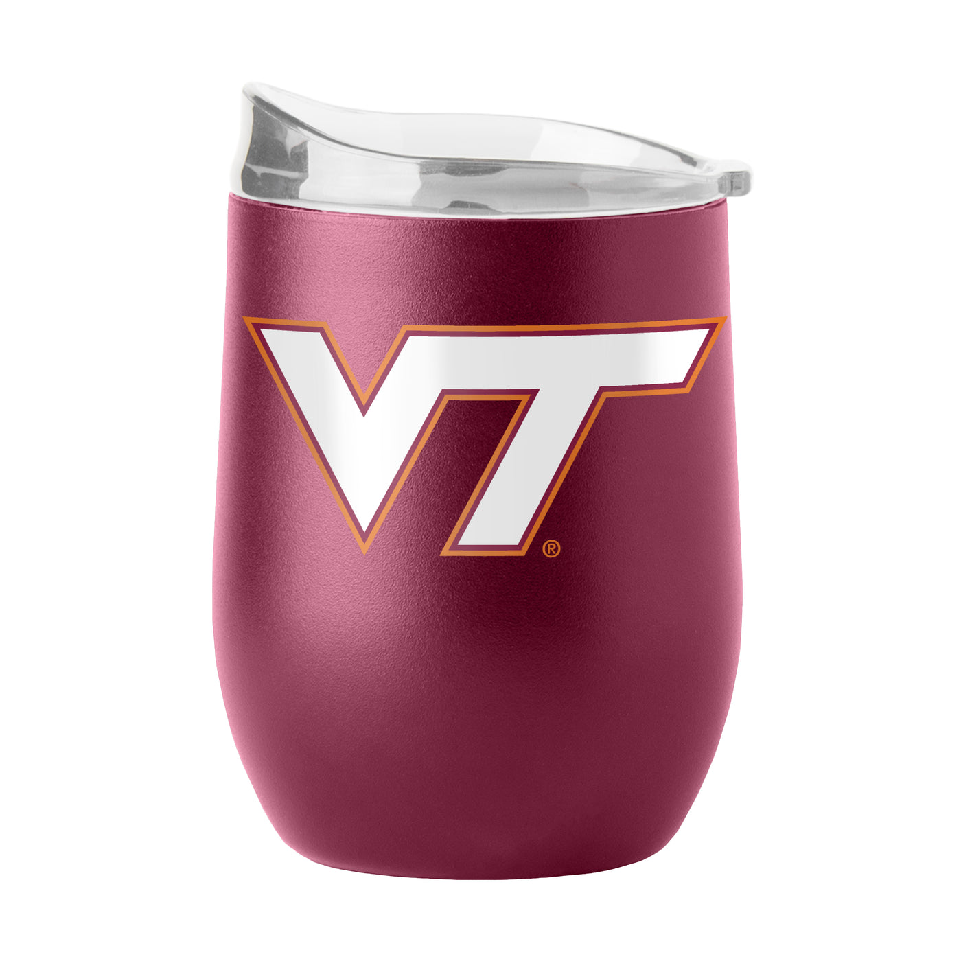 Virginia Tech  16oz Athletics VT Logo Flipside Powder Coat Curved Beverage