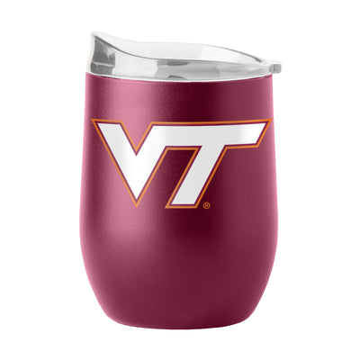Virginia Tech  16oz Athletics VT Logo Flipside Powder Coat Curved Beverage