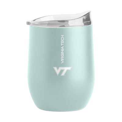 Virginia Tech 16oz Vertical Powder Coat Curved Beverage