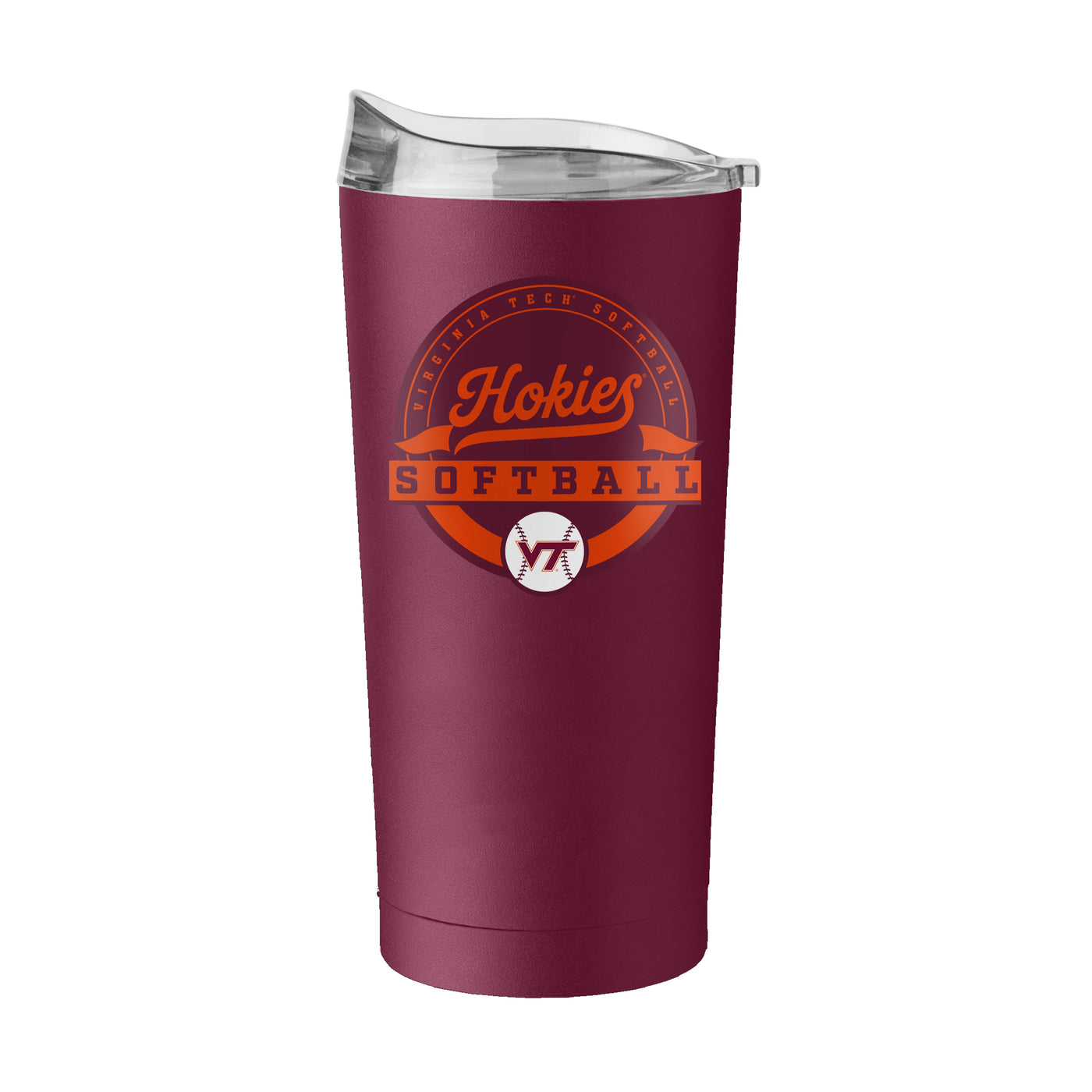 Virginia Tech Softball 20oz Powder Coat Tumbler