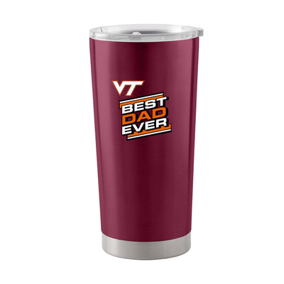 Virginia Tech 20oz Best Dad Ever. Stainless Tumbler