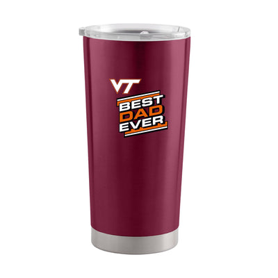 Virginia Tech 20oz Best Dad Ever. Stainless Tumbler