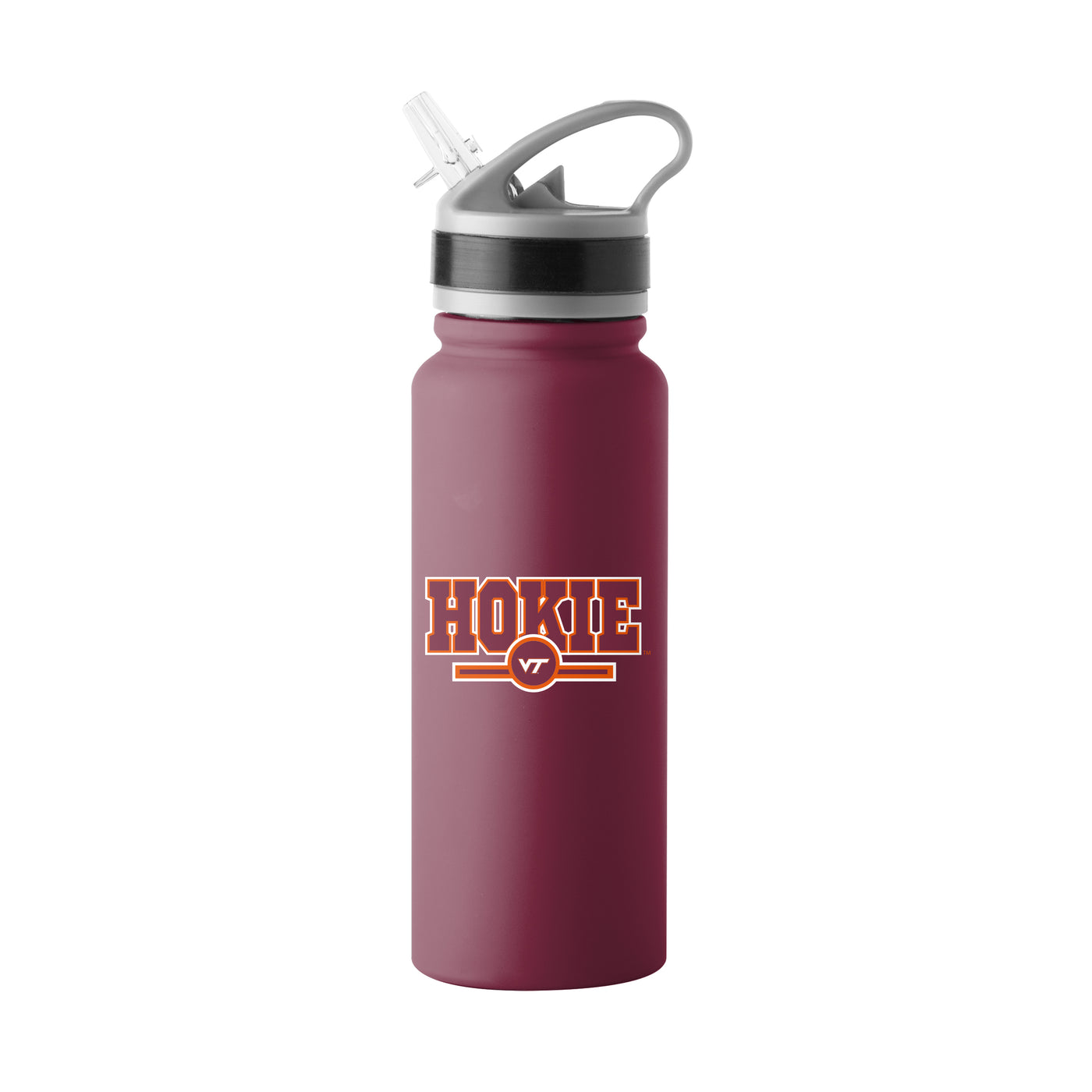 Virginia Tech 25oz Campus Color Letterman Stainless Single Wall Flip Top Bottle