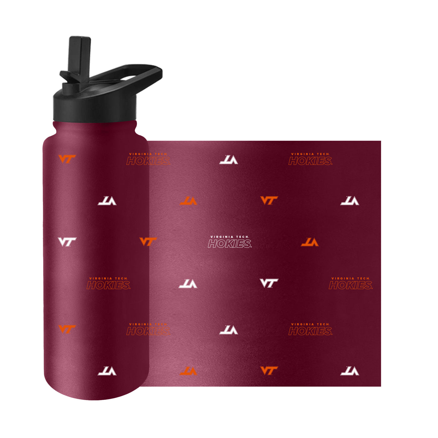 Virginia Tech 34oz Step And Repeat Quencher Bottle