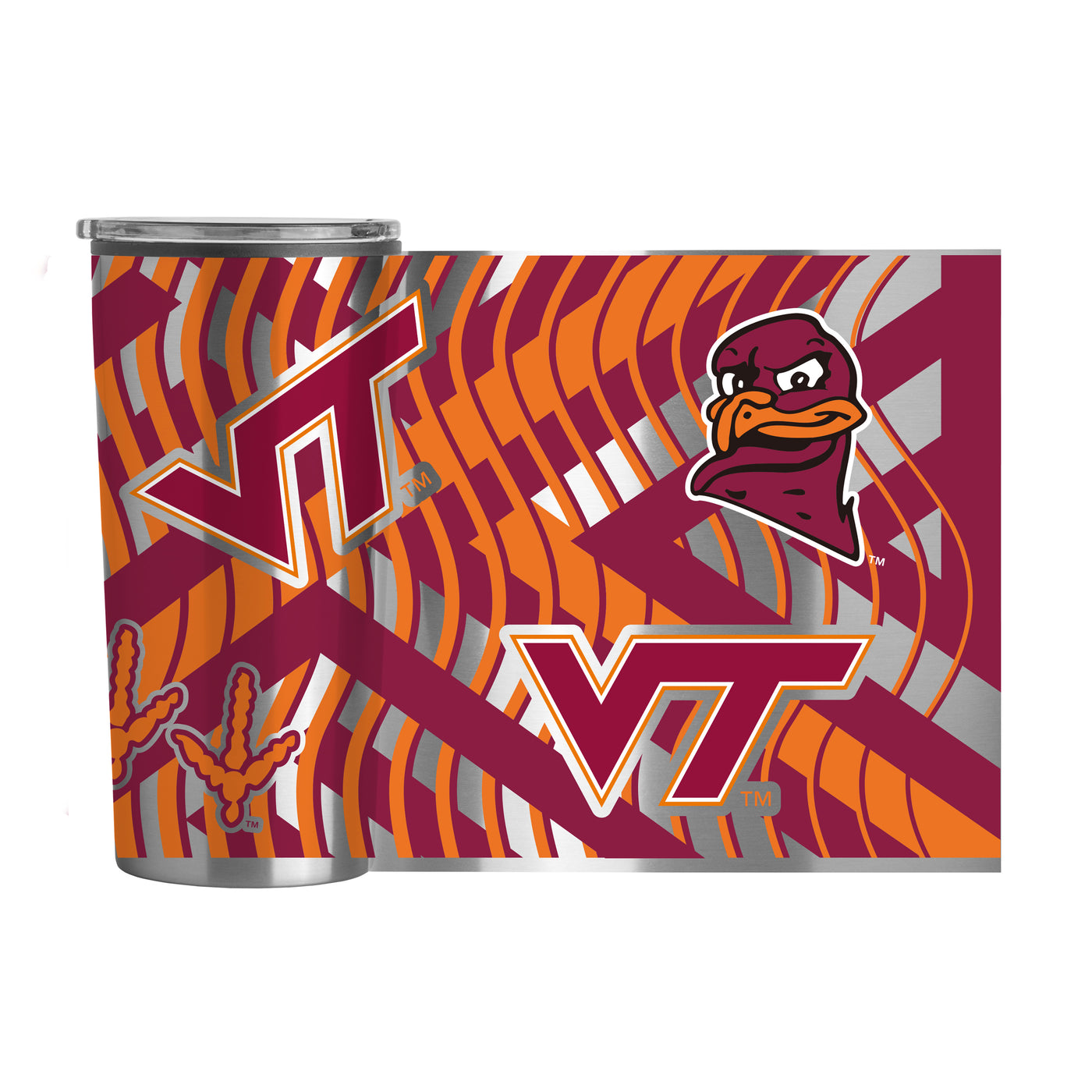 Virginia Tech 20oz Flex Plastic Wall Stainless Tumbler