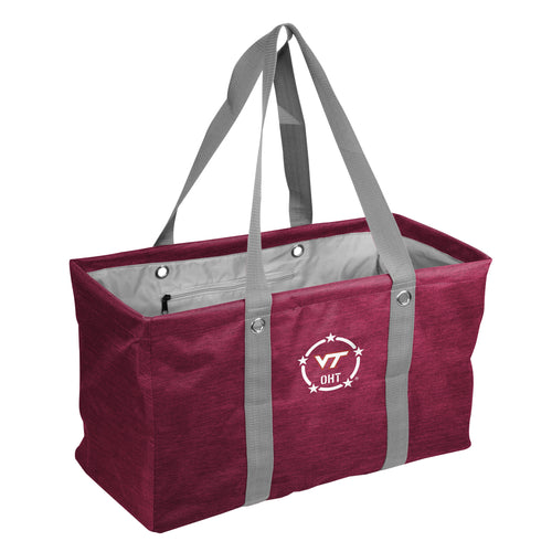 Virginia Tech/OHT Picnic Caddy by Logo Brands, a durable bag with team logo for outdoor picnics and gatherings.