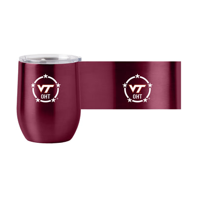Virginia Tech/OHT 16oz Logo Curved Beverage Tumbler