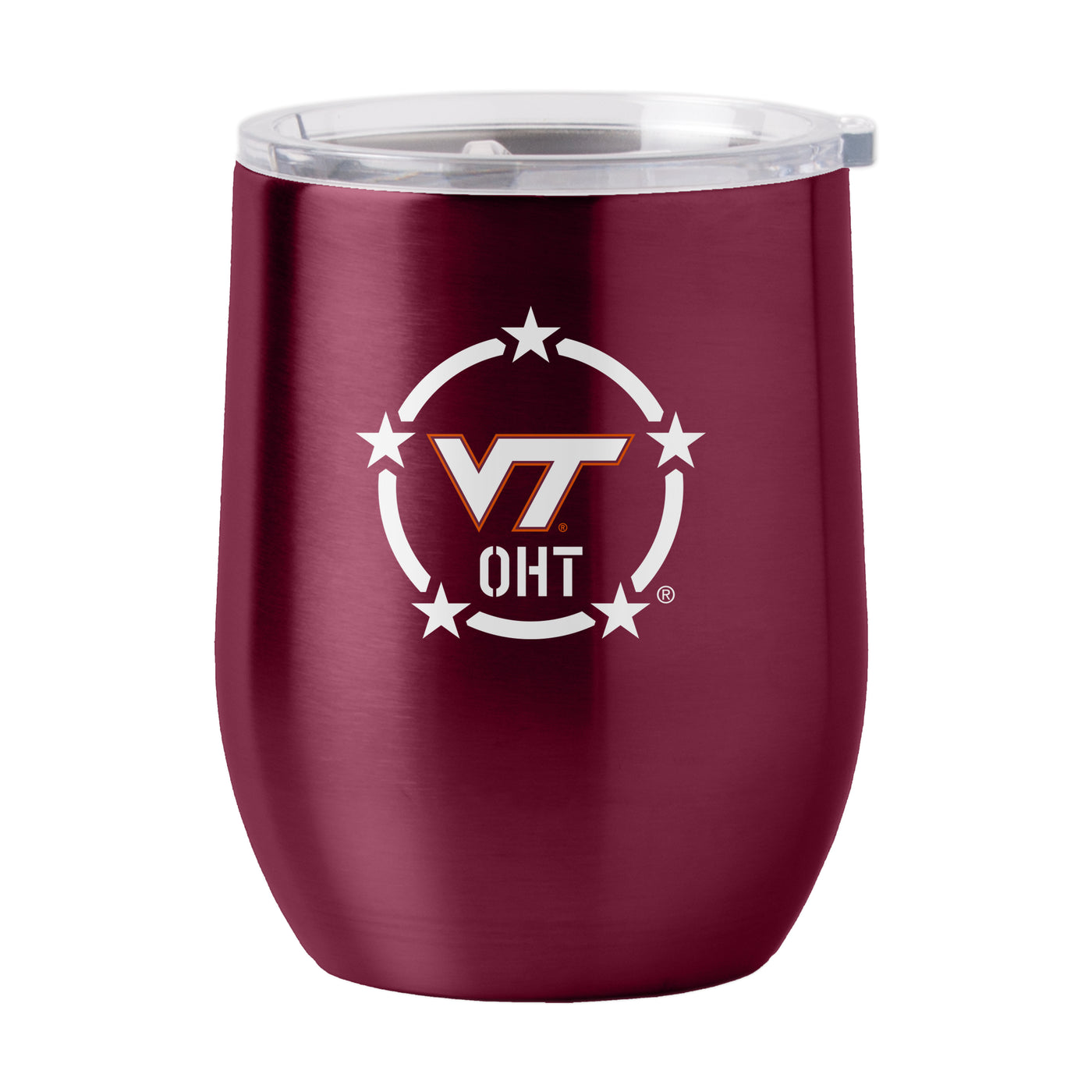 Virginia Tech/OHT 16oz Logo Curved Beverage Tumbler