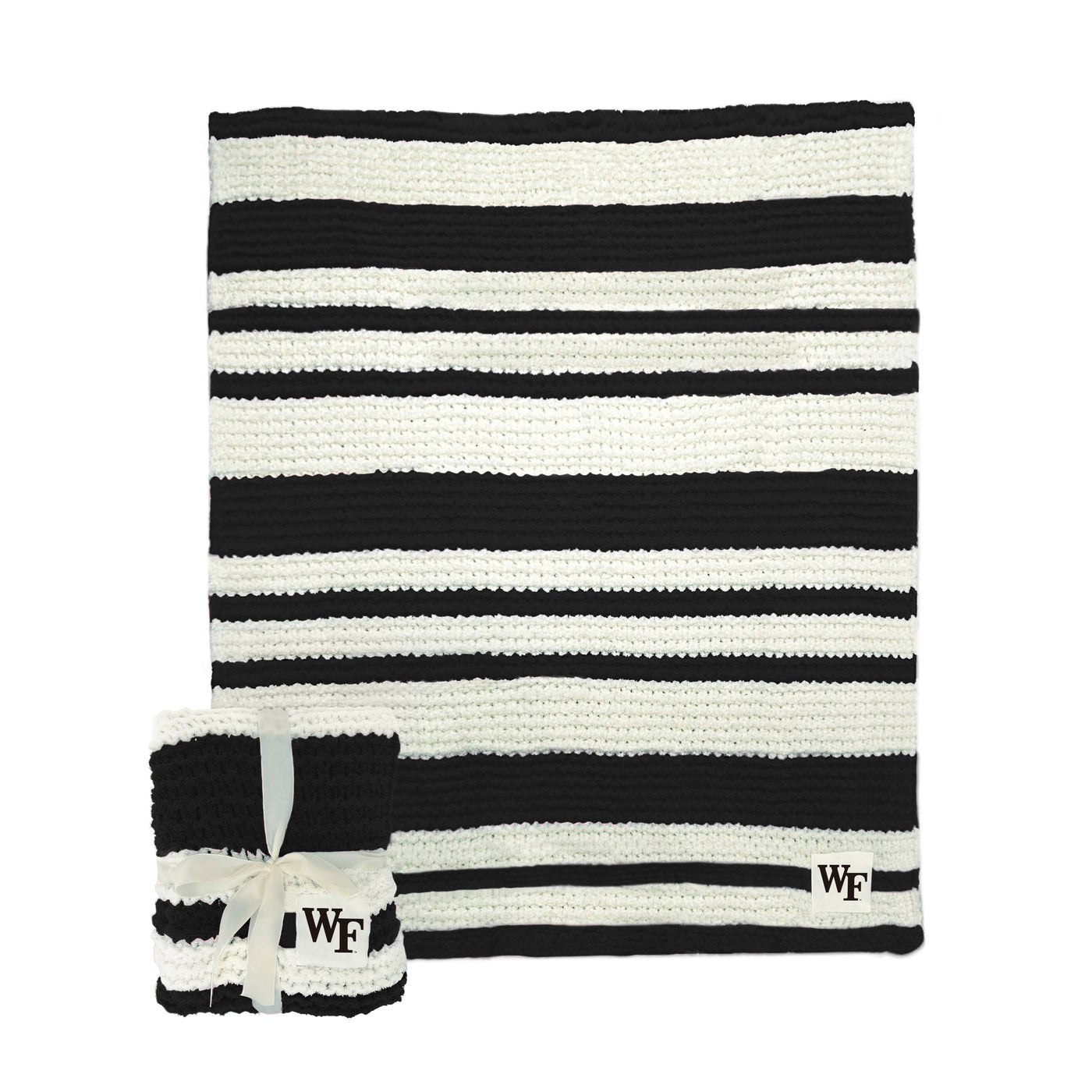 Wake Forest Cable Knit Throw 50x60