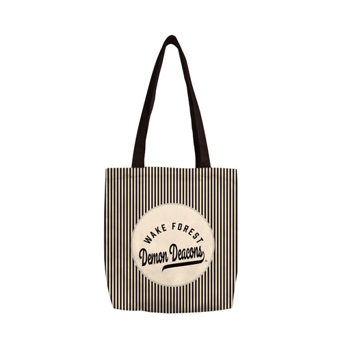 Wake Forest Classic Canvas Tote bag by Logo Brands, featuring team logo and durable canvas material, perfect for everyday use.