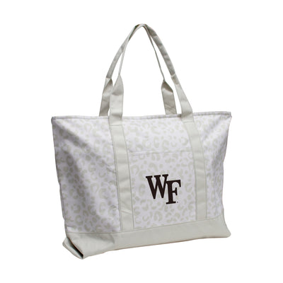 Wake Forest Leopard Pattern Tote - Logo Brands