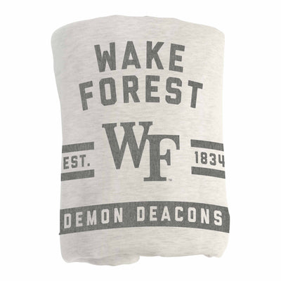 Wake Forest Oatmeal Sweatshirt Blanket - Logo Brands