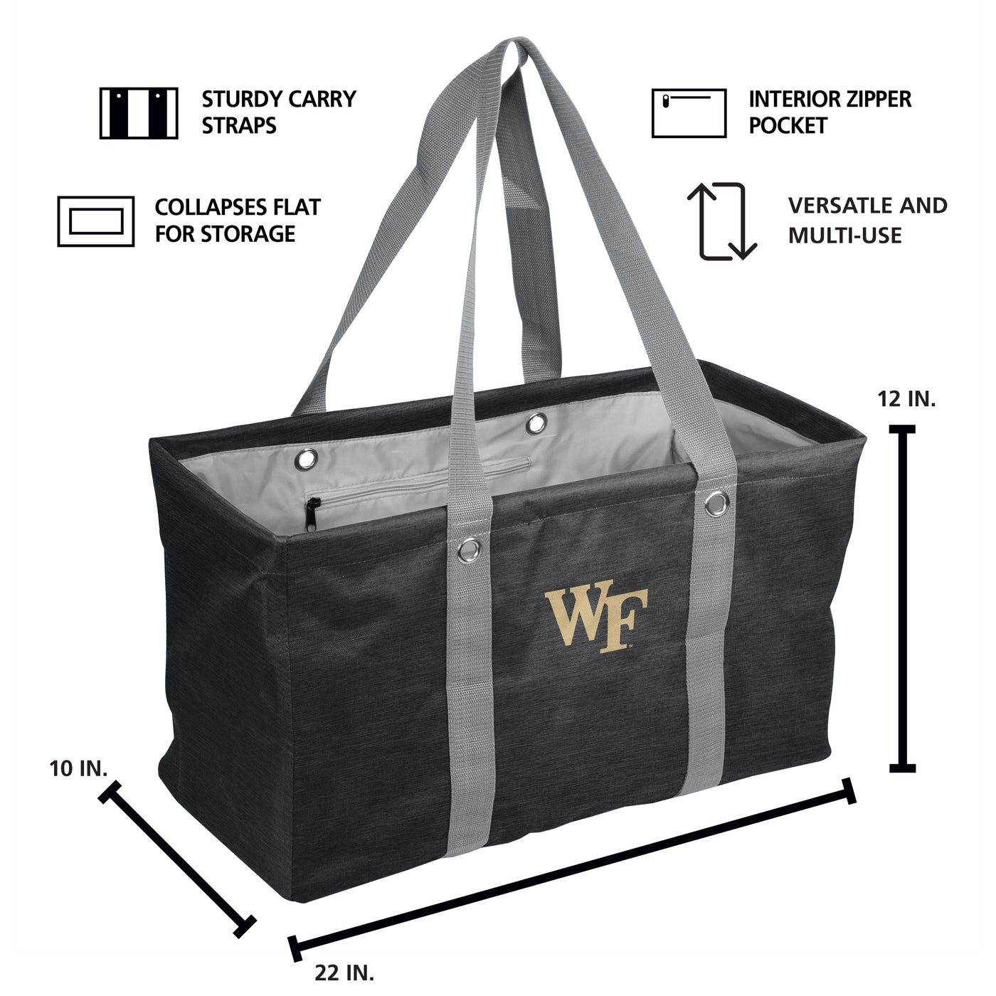 Wake Forest Picnic Crosshatch Caddy