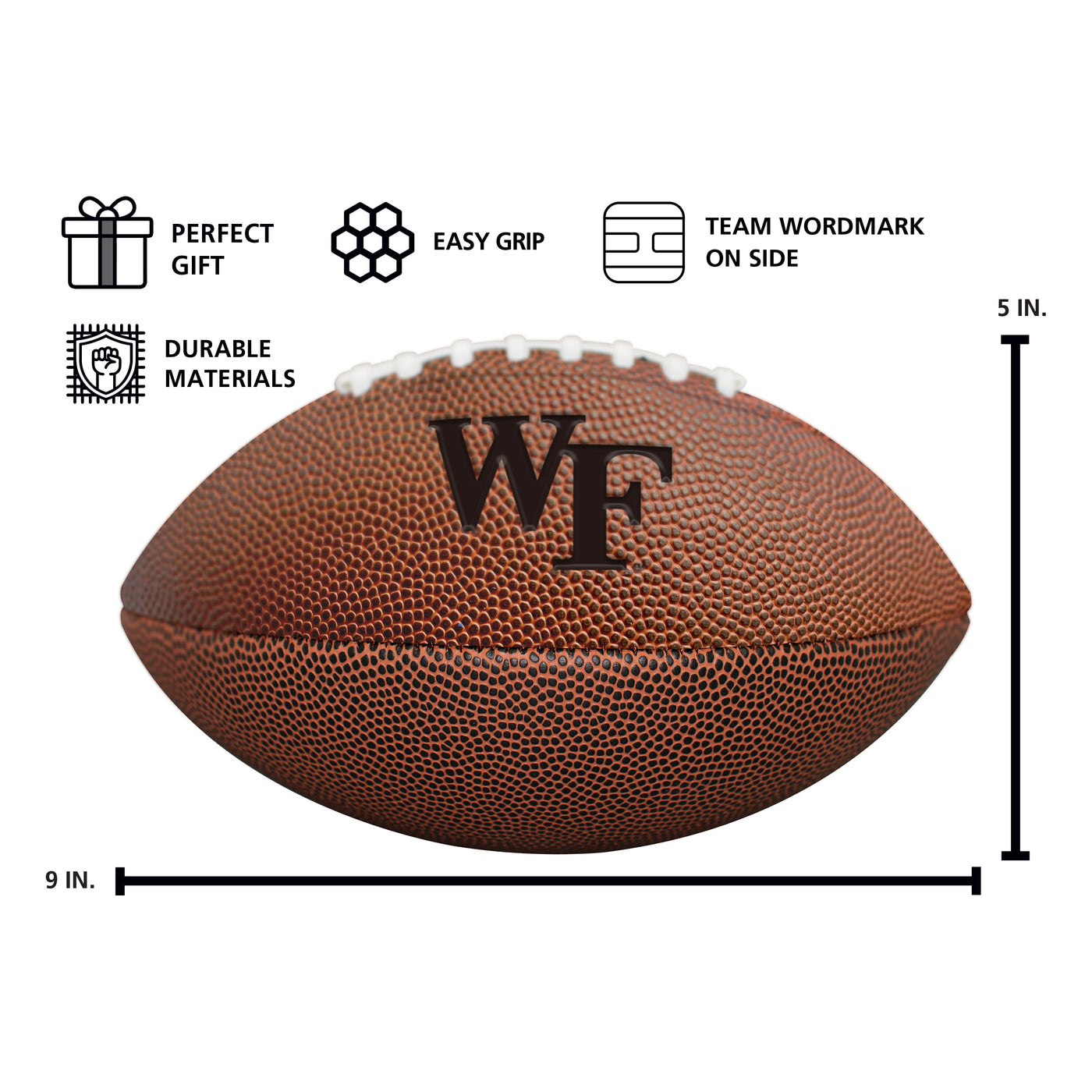 Wake Forest Mini Size Composite Football
