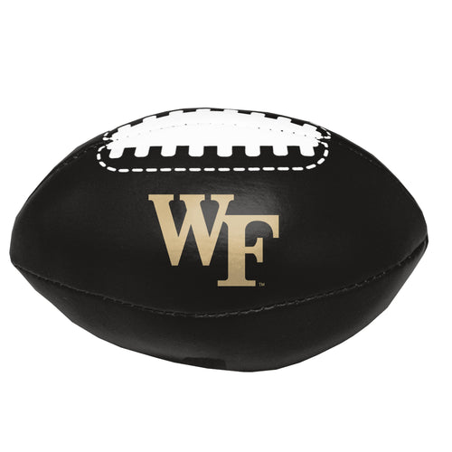 Wake Forest micro soft football by Logo Brands, small recreational football with team logo, ideal for casual play or display.