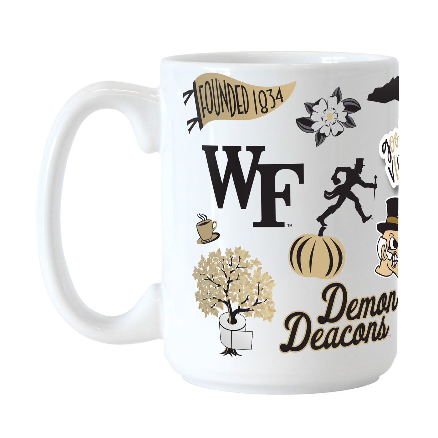 Wake Forest 15oz Native Sublimated Mug