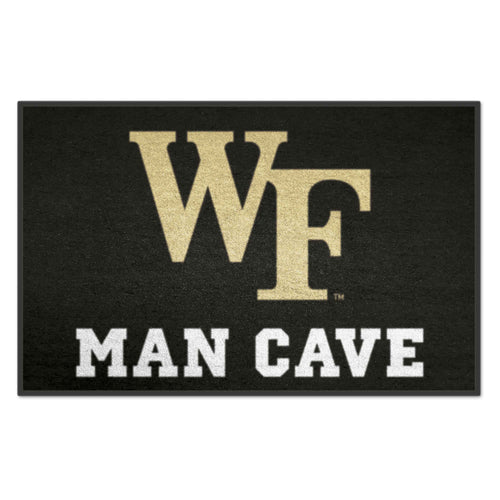 Wake Forest University Man Cave Starter mats by Logo Brands, featuring team logos and designs for sports fan decor.