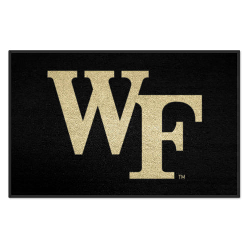 Wake Forest University starter mat by Logo Brands featuring the university logo and colors, ideal for sports and fan displays.