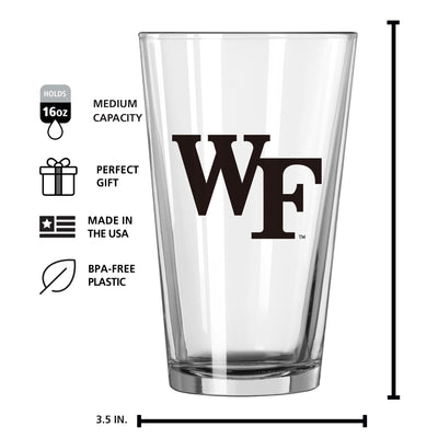Wake Forest 16oz Gameday Pint Glass