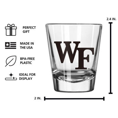 Wake Forest 2oz Gameday Shot Glass