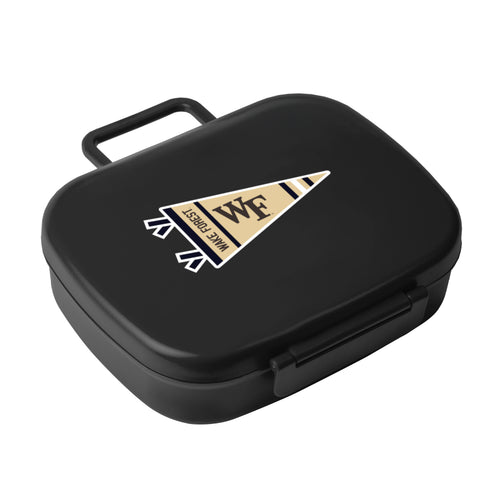 Wake Forest Travel Pennant Lunch Box cooler by Logo Brands, featuring Wake Forest team logo and colorful pennant design.