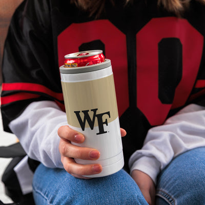 Wake Forest 12oz Colorblock Slim Can Coolie