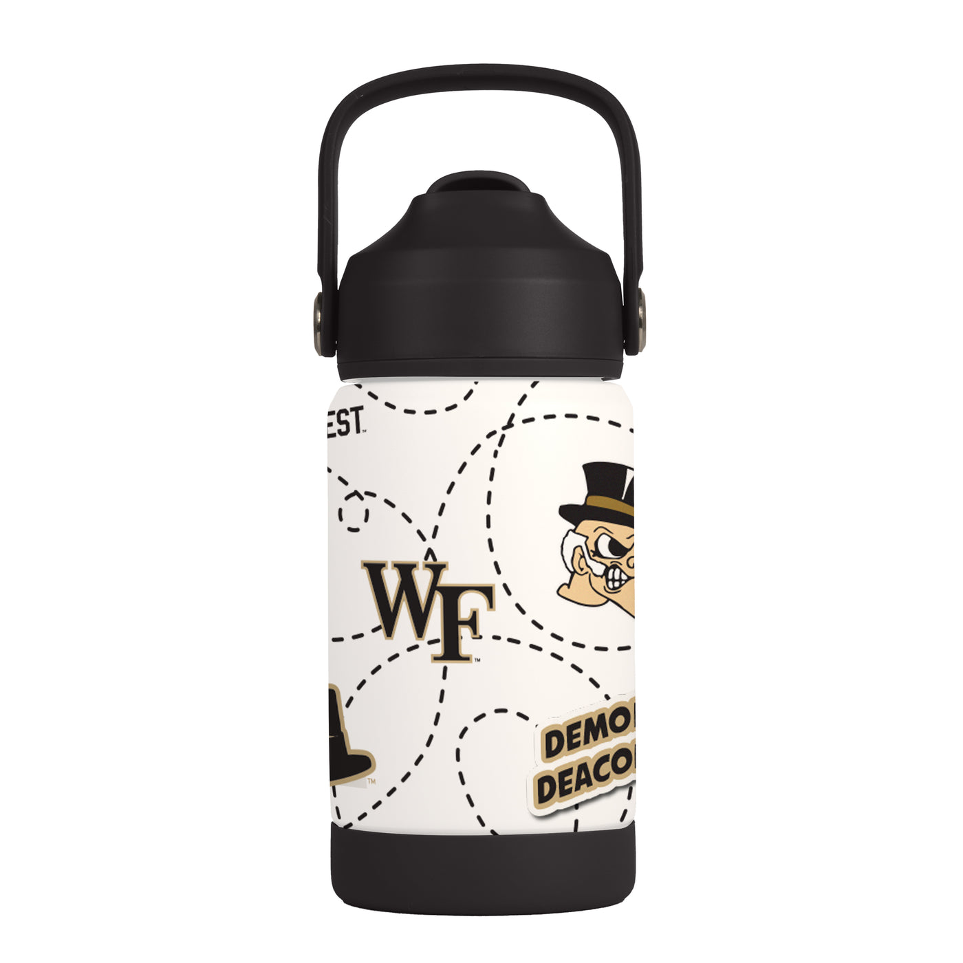 Wake Forest 12oz Mascot SS Kids Bottle