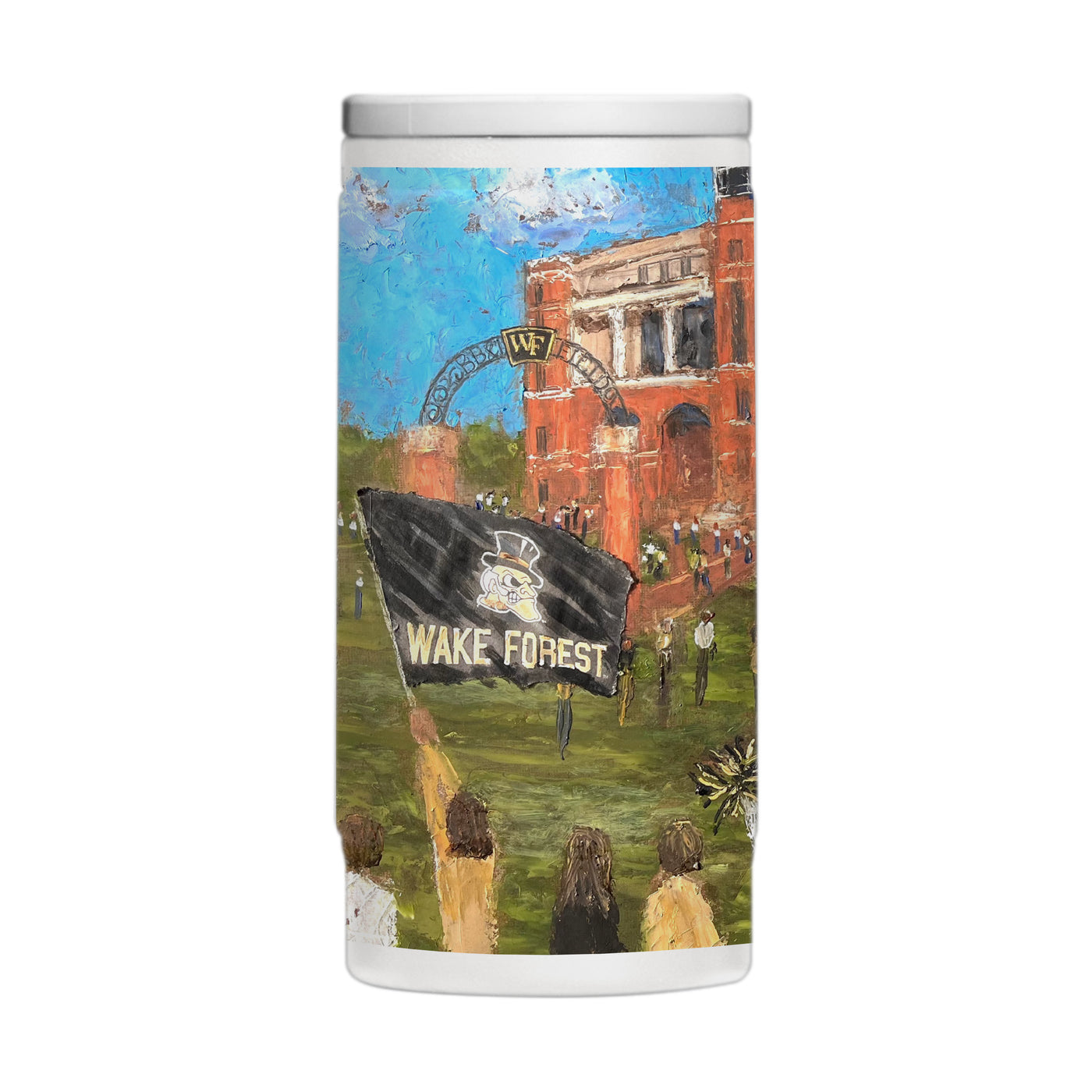 Wake Forest 12oz Collector Powder Coat Slim Can Coolie