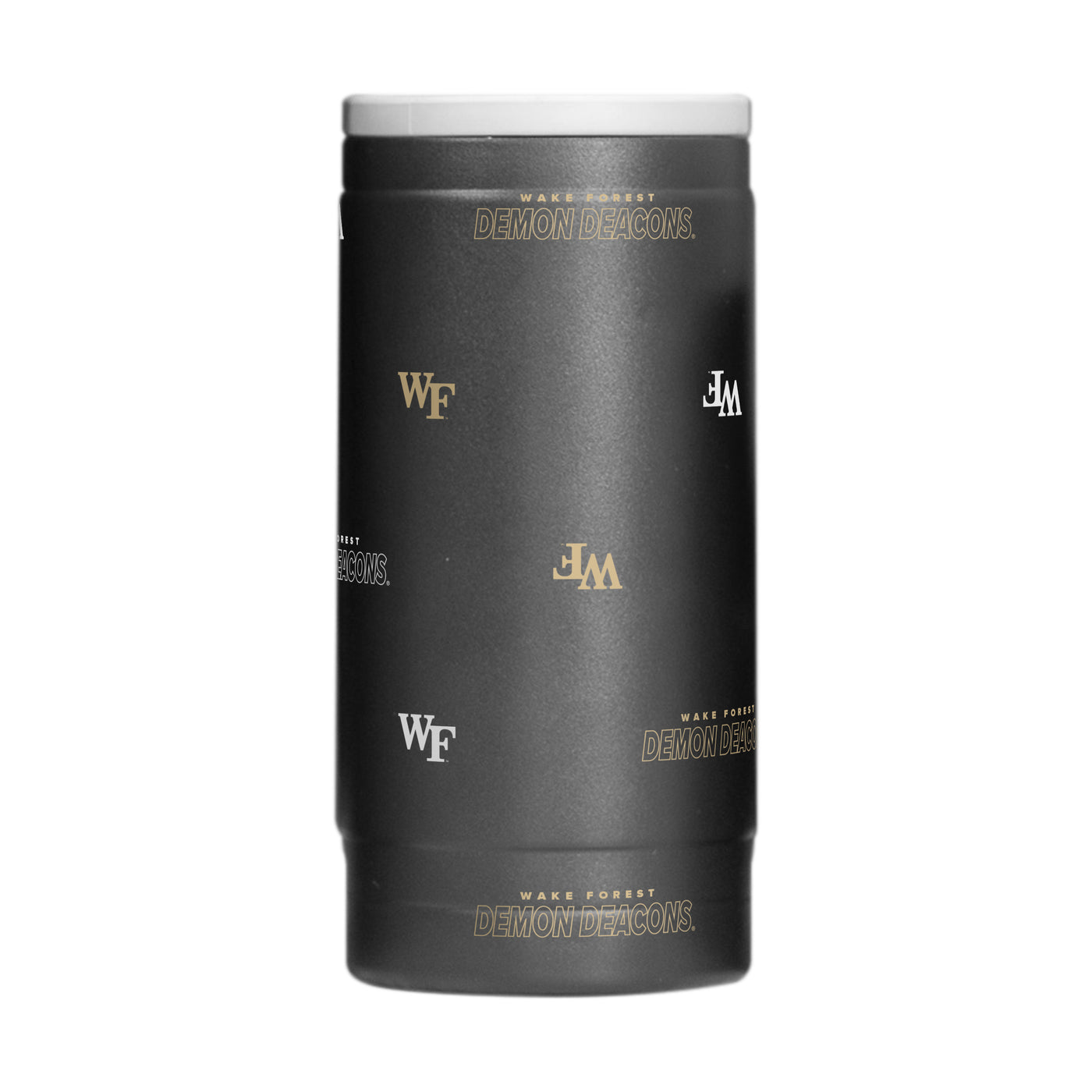 Wake Forest 12oz Step And Repeat Powdercoat SlimCan Coolie