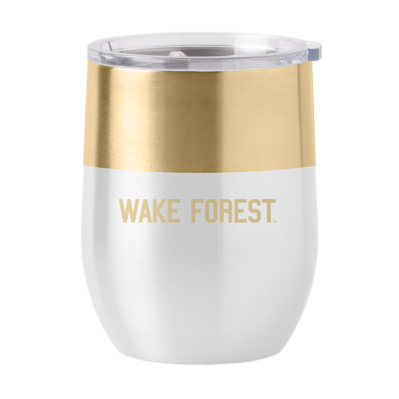 Wake Forest 16oz Colorblock Stainless Curved Beverage