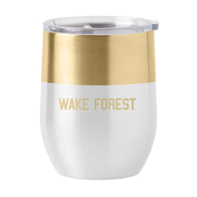 Wake Forest 16oz Colorblock Stainless Curved Beverage