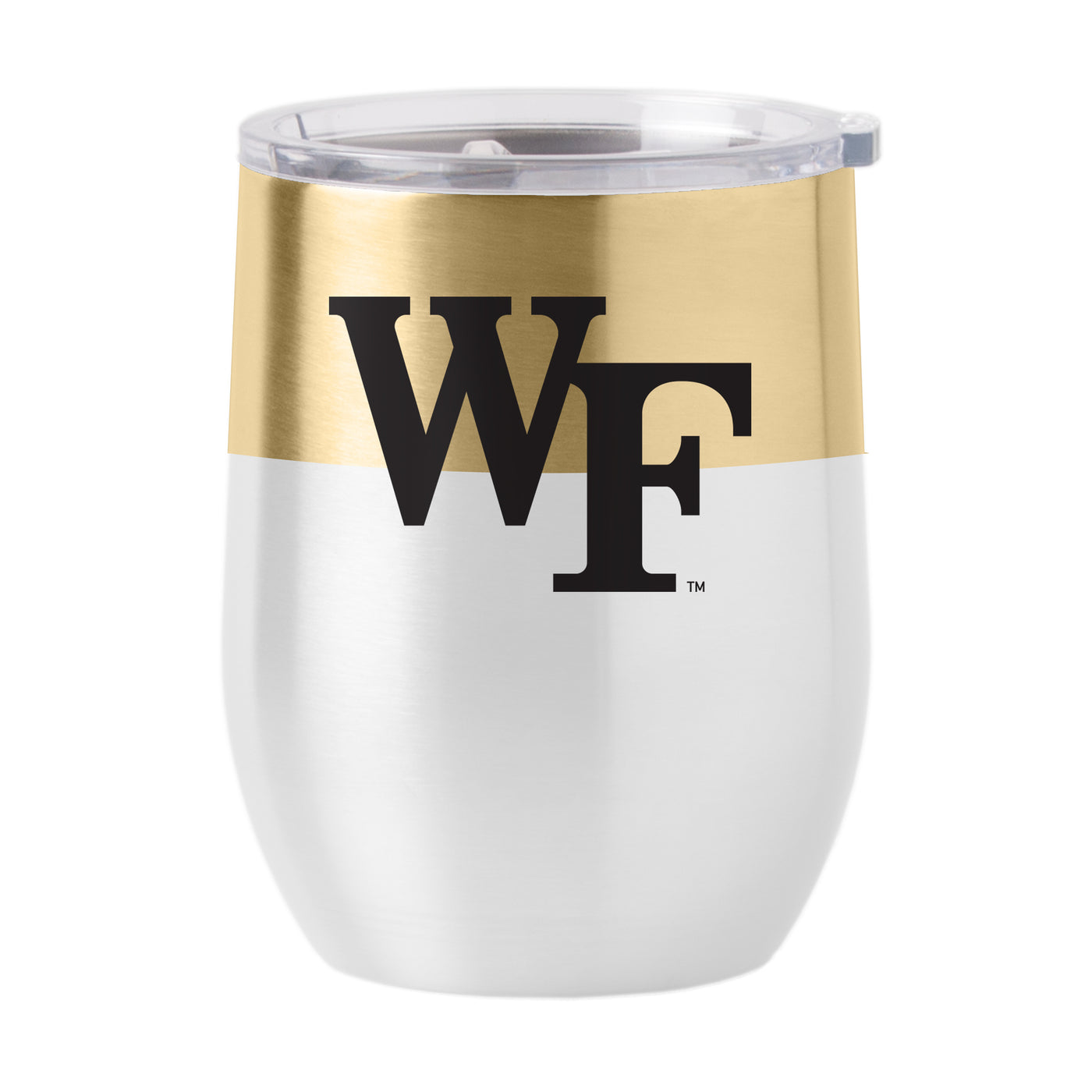 Wake Forest 16oz Colorblock Stainless Curved Beverage