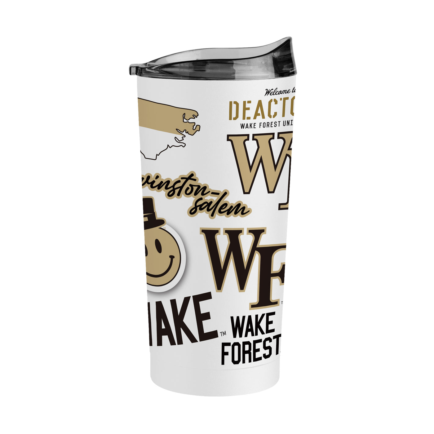Wake Forest 20oz Native Powder Coat Tumbler - Logo Brands