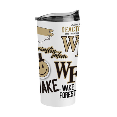 Wake Forest 20oz Native Powder Coat Tumbler - Logo Brands